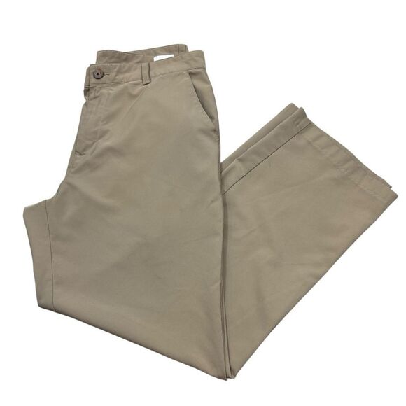 Mens Adidas ClimaLite Brand Khaki Dress Pants Size 32x32 - Picture 1 of 6
